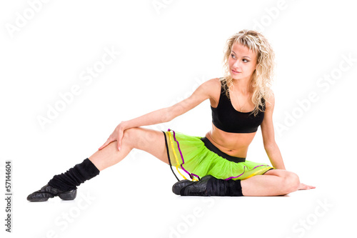 Young fitness woman doing exercise