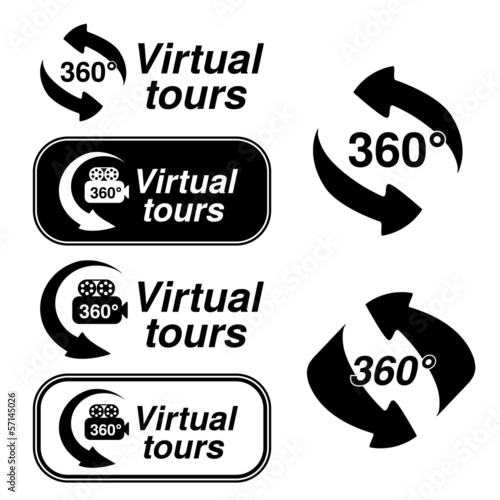Vector symbols for virtual tour