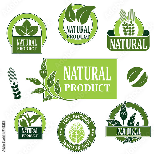 Vector nature symbols for natural product