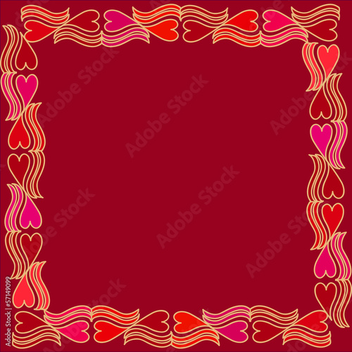 Valentine`s day. frame.