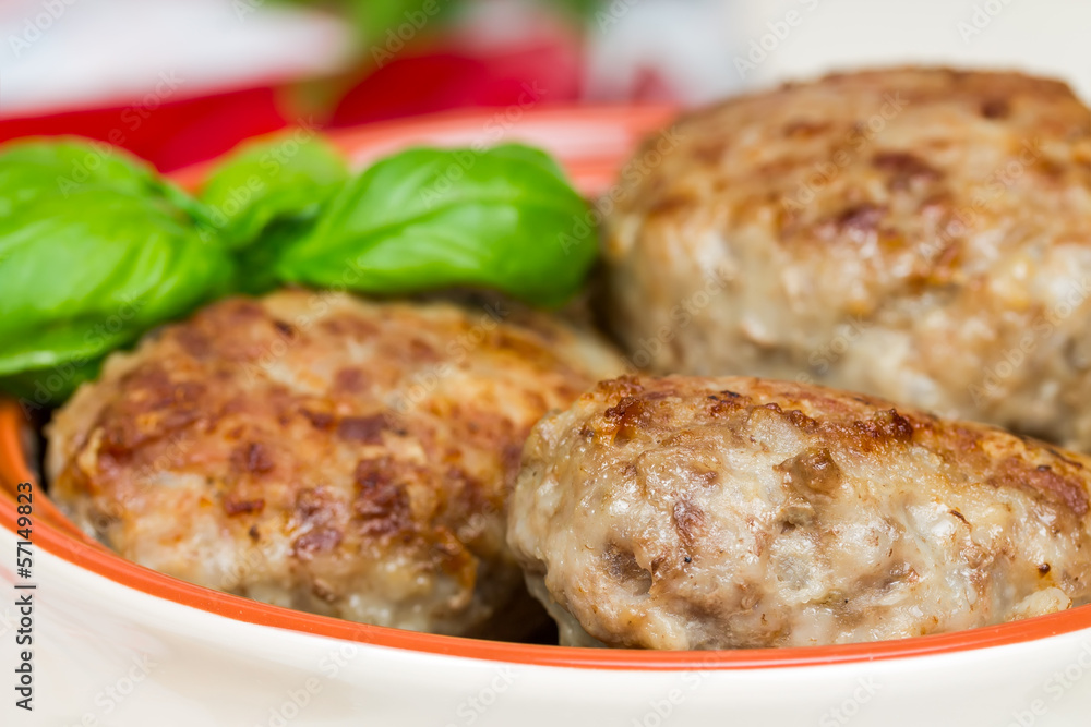 Fried meat cutlets