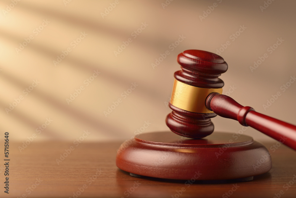 Wooden auctioneer or judges gavel Wooden auctioneer or judges gavel