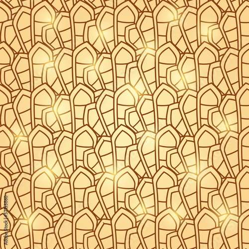 Abstract Brown Geometric Seamless Pattern