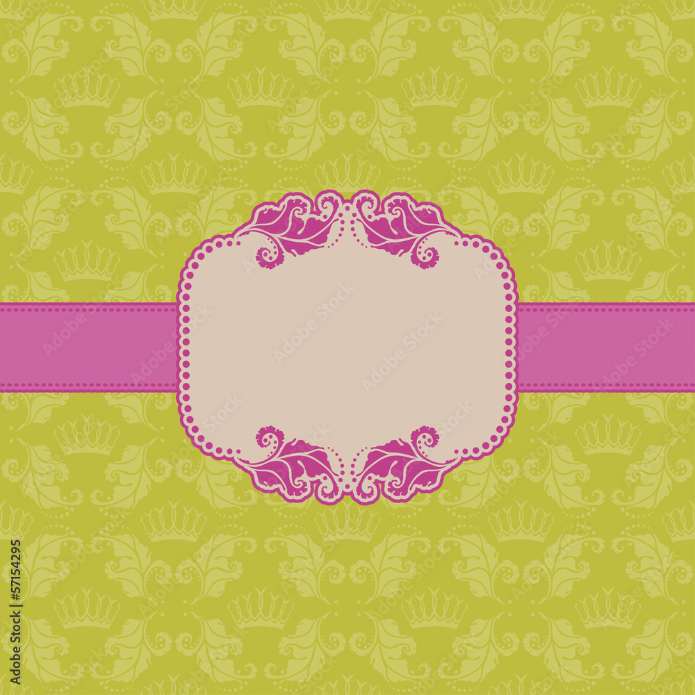Template frame design for greeting card . Template frame design for greeting card .