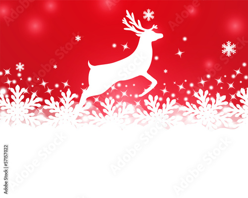 Merry Christmas background with snowflakes