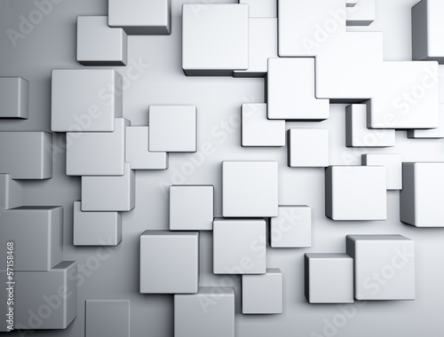 Fototapeta Naklejka Na Ścianę i Meble -  Abstract 3d cubes