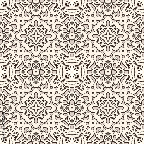 Old lace, seamless pattern