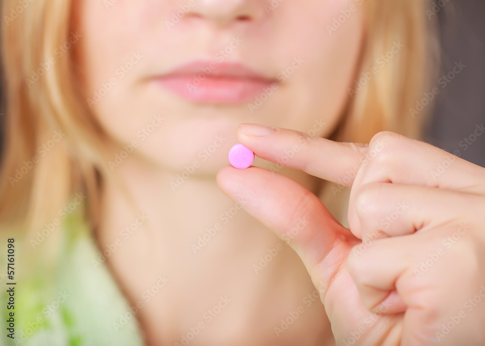 Taking pill Taking pill