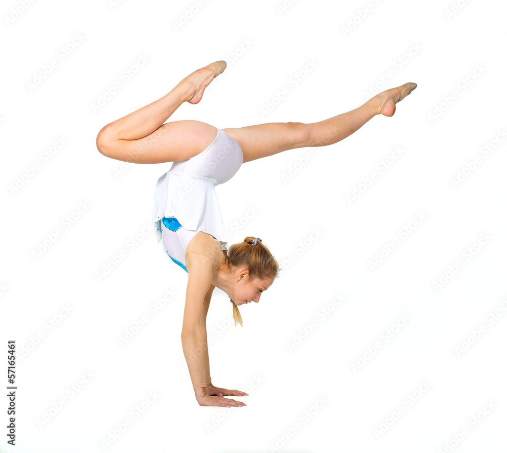 Young gymnast girl Young gymnast girl