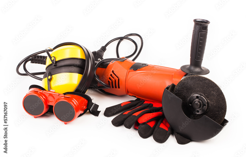 worker tools isolated on white worker tools isolated on white