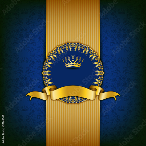 Luxury background with ornament, frame