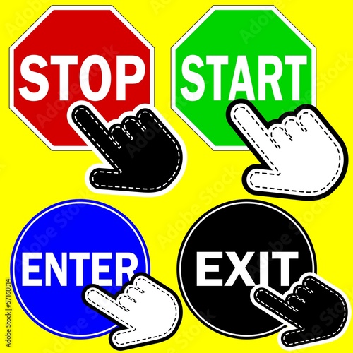 ICONA LINK STOP START EXIT ENTER