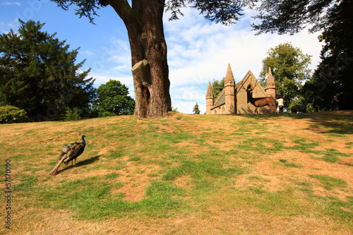 Obraz na płótnie Moot or Boot Hill on the grounds of Scone Castle, Scotland w salonie