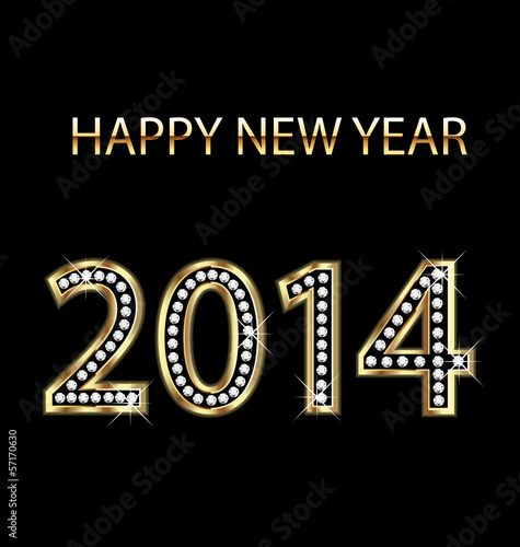 2014 Happy New Year vector
