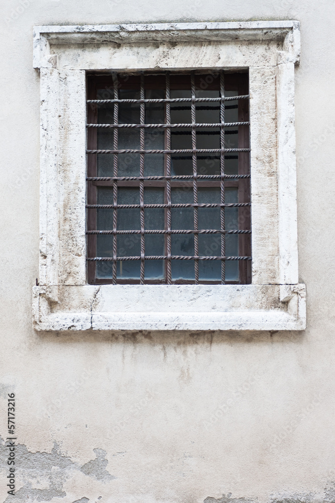 old and aged window