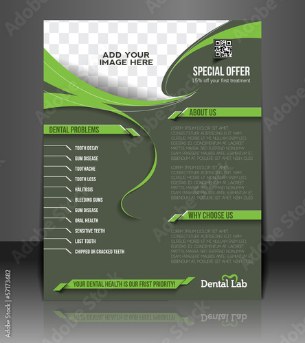 Vector dental Flyer & Poster Template