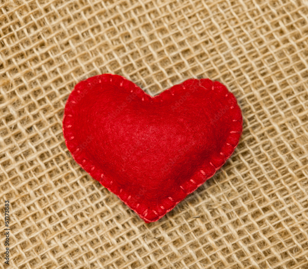 Felt heart Felt heart