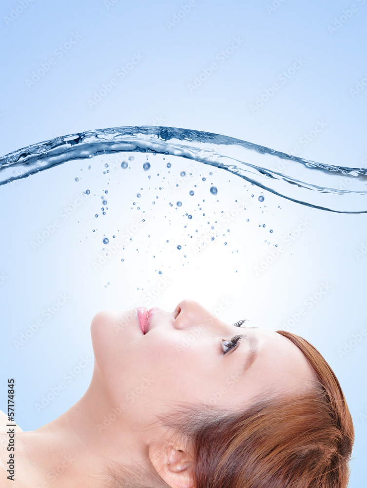 Naklejka premium beauty skin care concept