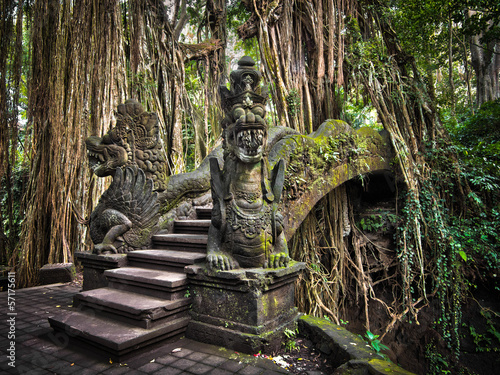 Dragon Bridge at the Monkey Forest Sanctuary in Ubud