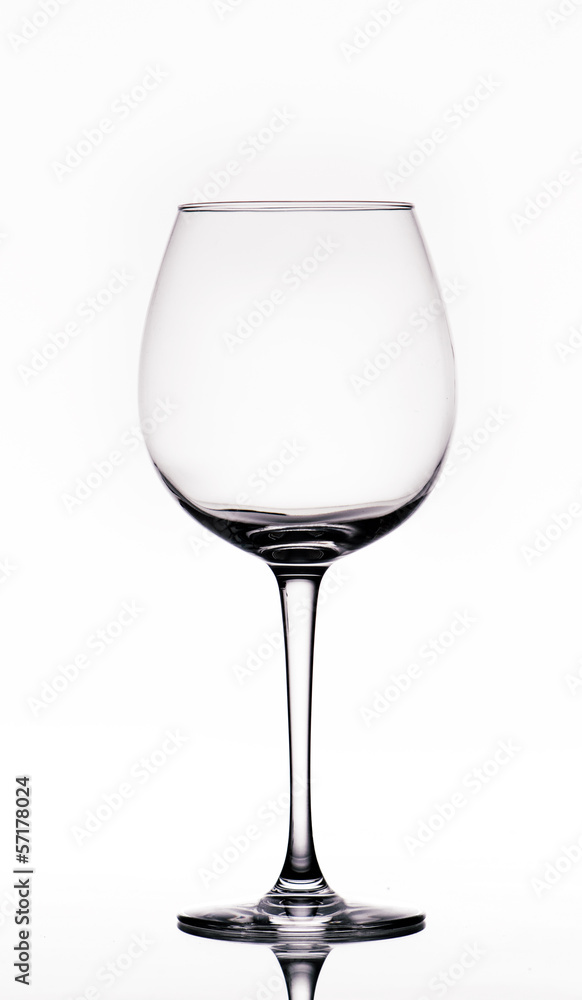 an empty cup of wine
