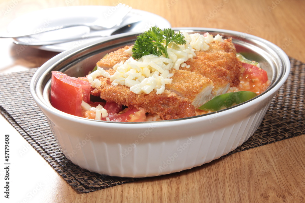 pork cutlet risotto pork cutlet risotto