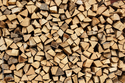 Pile of chopped fire wood