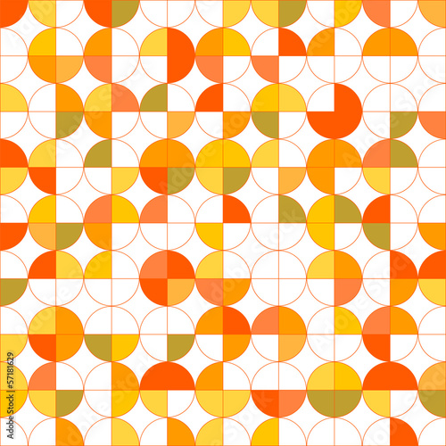 seamless pattern of circles.abstract geometric background.vector