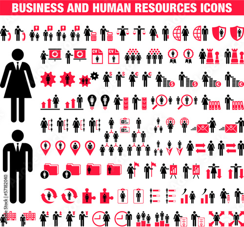 Business and Human Resources icons