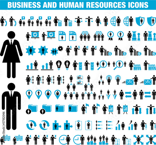 Business and Human Resources icons