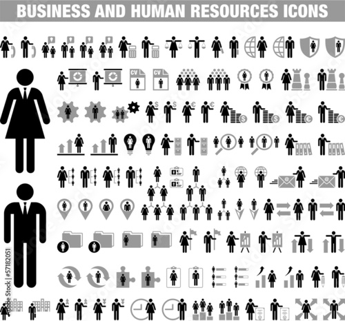Business and Human Resources icons