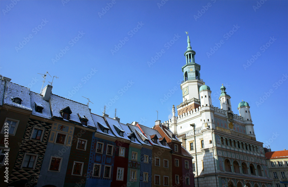 Buildings in Old town, Poznan, Poland