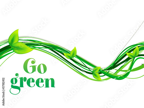 abstract go green background