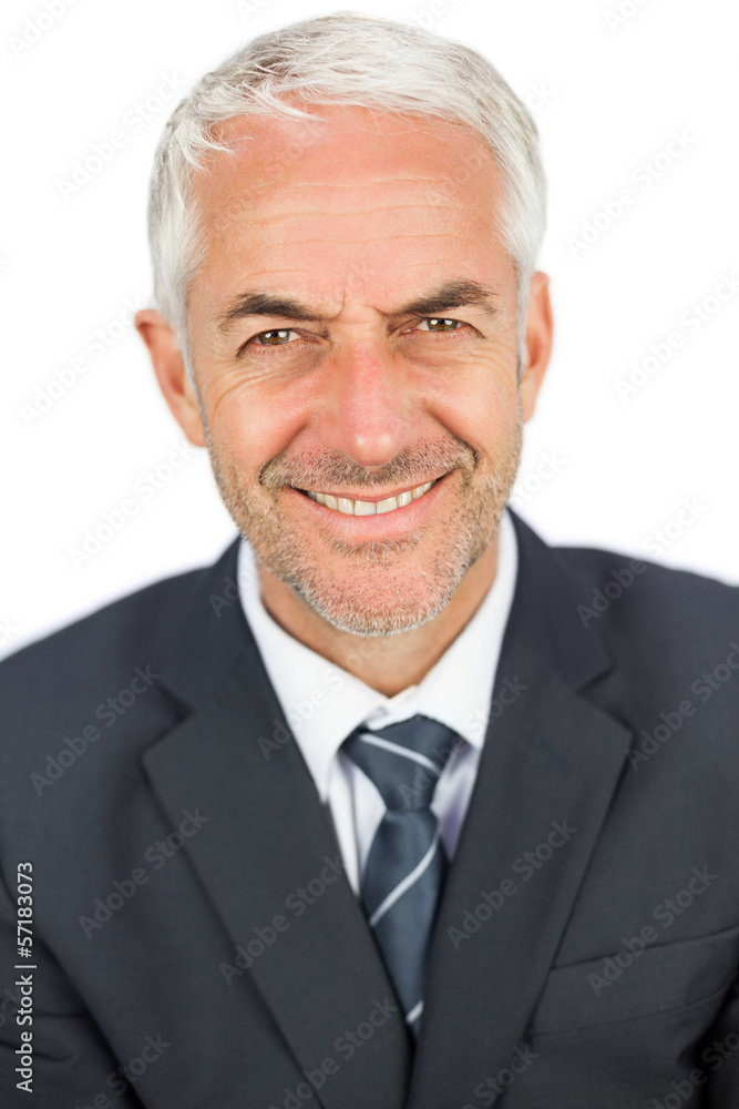 Pleased businessman looking at camera Pleased businessman looking at camera