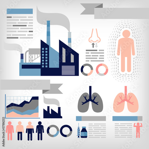 info-graphics of pollution