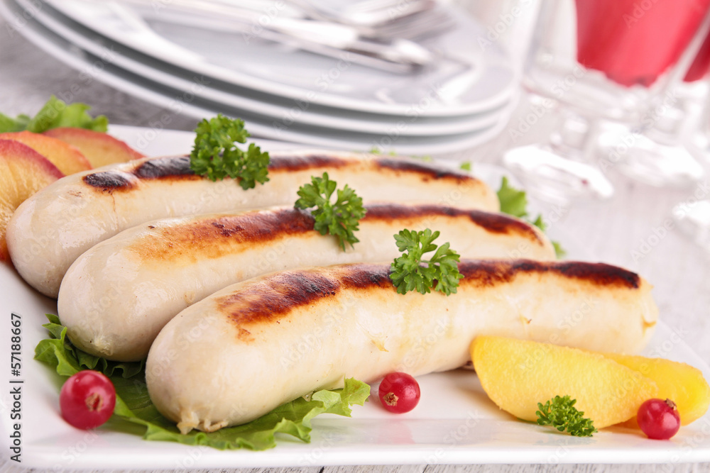 white pudding with apple white pudding with apple