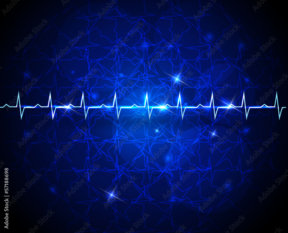 Obraz premium Cardiogram wallpaper, abstract design