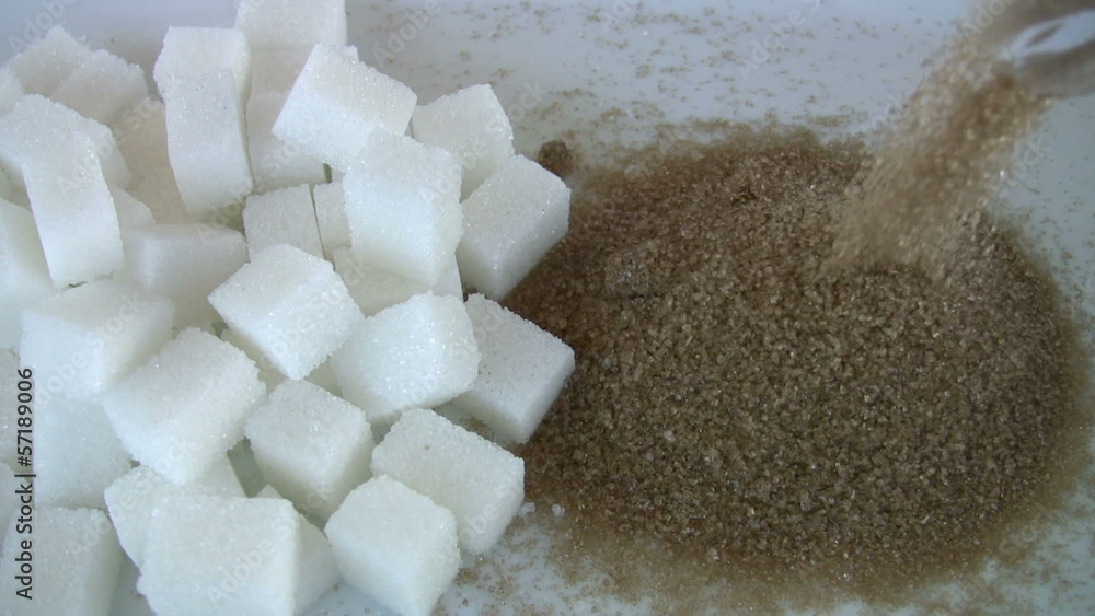 Brown and White sugar Brown and White sugar