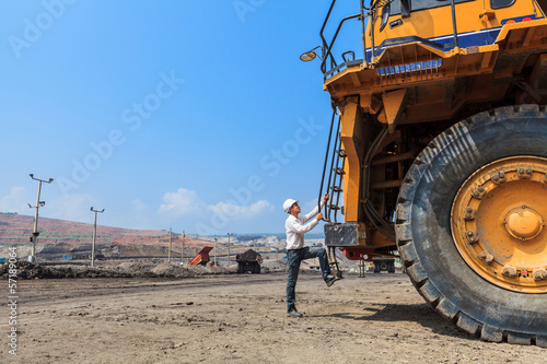 Big Truck and Worker