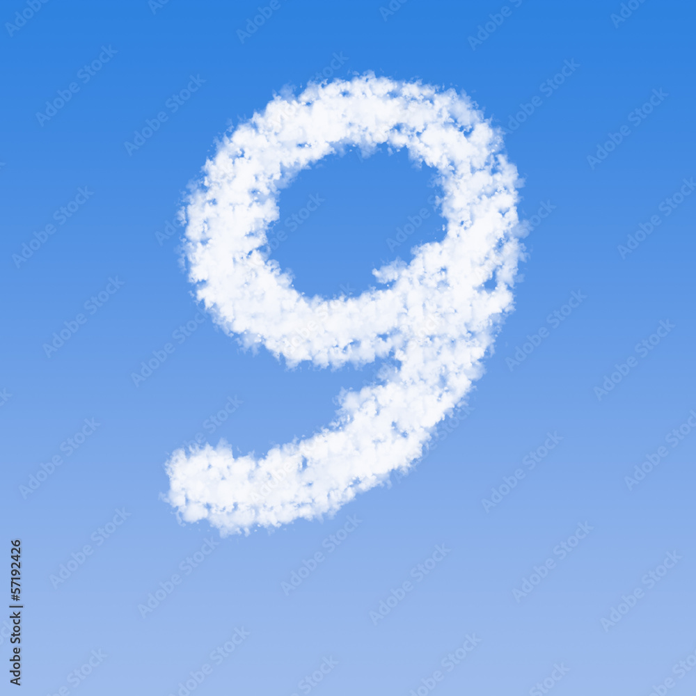 Fototapeta premium clouds number nine