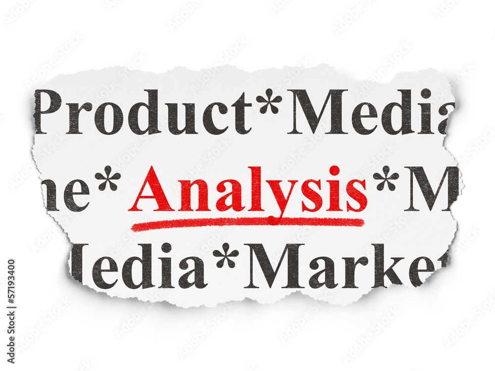 Marketing concept: Analysis on Paper background Marketing concept: Analysis on Paper background
