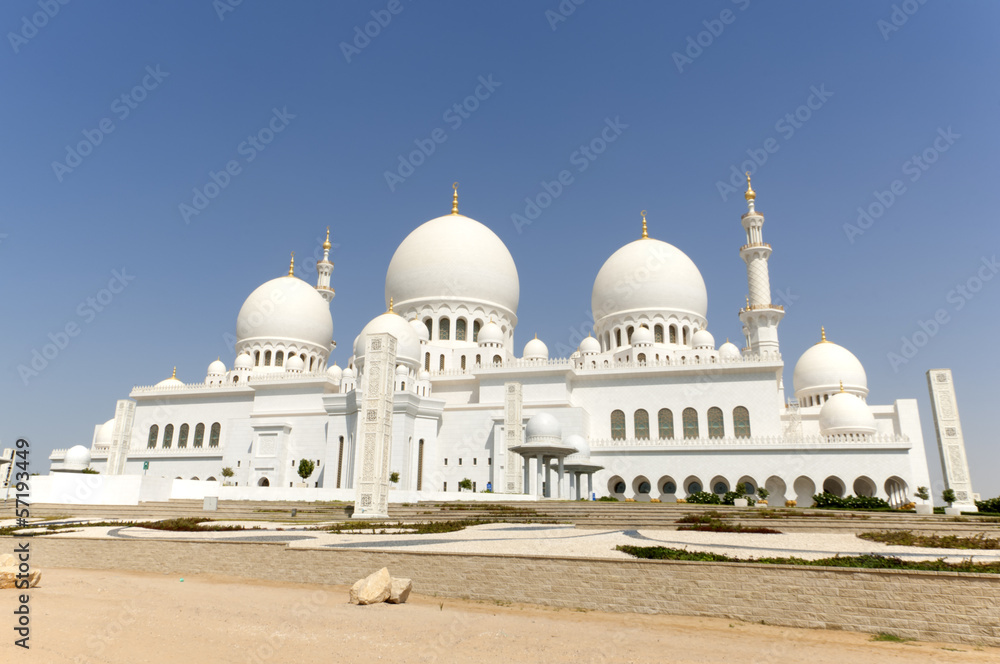 Obraz premium Sheikh Zayed Mosque in Middle East United Arab Emirates