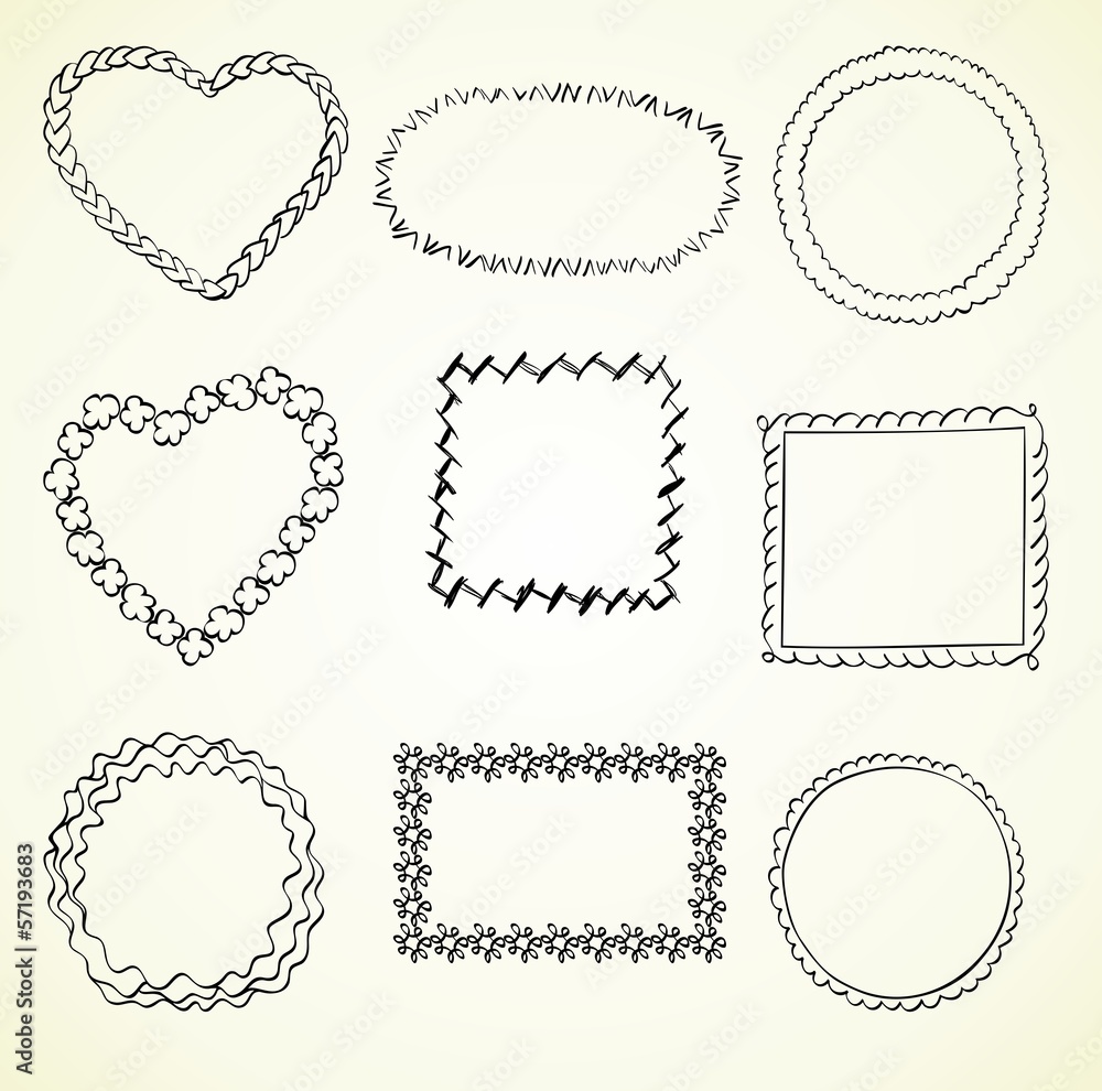 Illustration of Hand-Drawn Doodles and Design Elements. Illustration of Hand-Drawn Doodles and Design Elements.