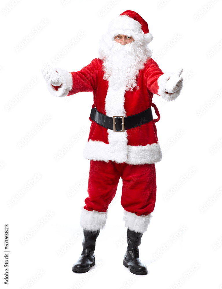 Santa Claus isolated on white. Santa Claus isolated on white.