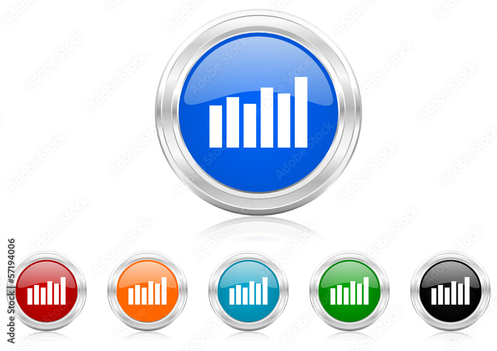 bar graph icon vector set bar graph icon vector set