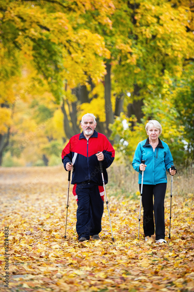 Obraz premium Nordic walking