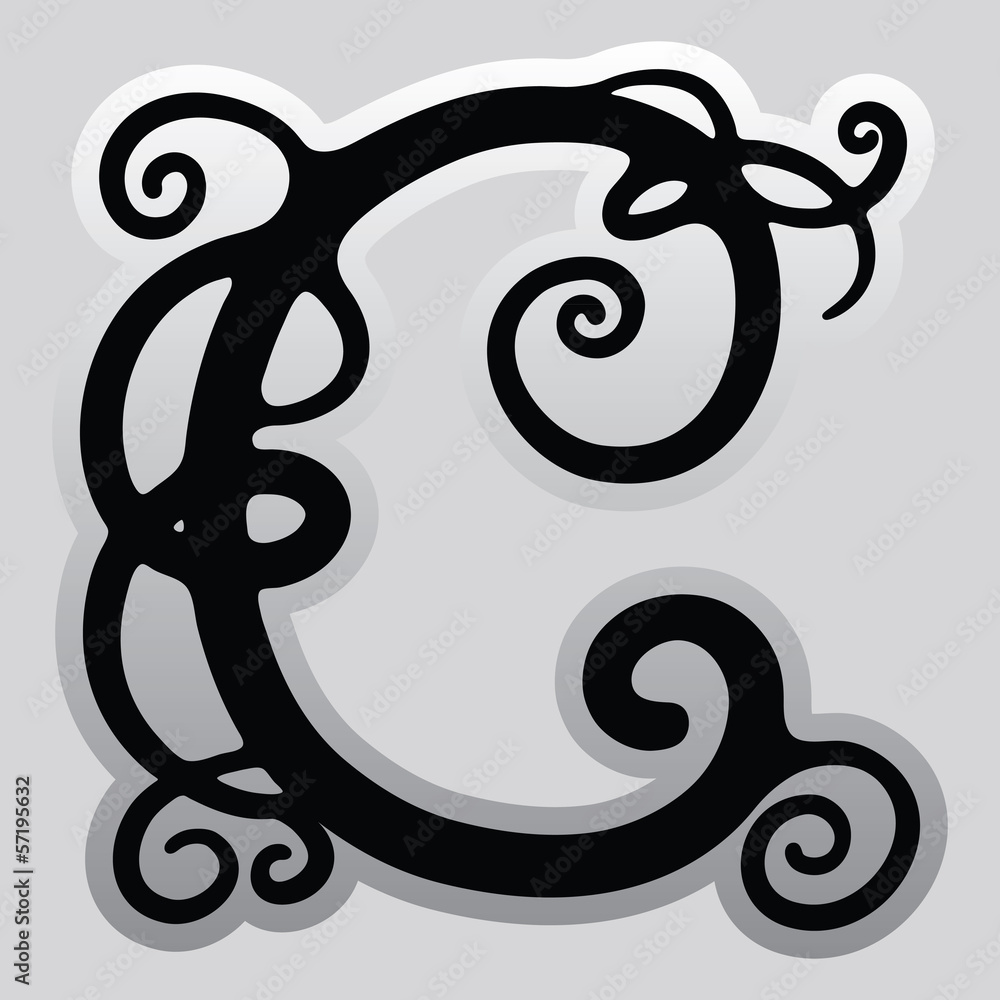 Fototapeta premium Буква c