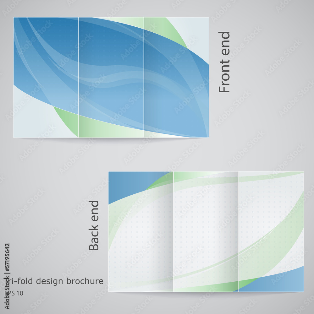 Fototapeta premium Tri-fold brochure design. Brochure template design