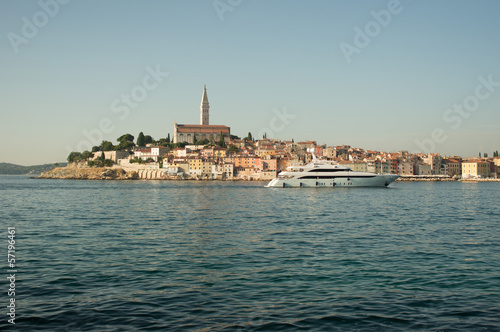 panoramic view on Rovinj, Croatia