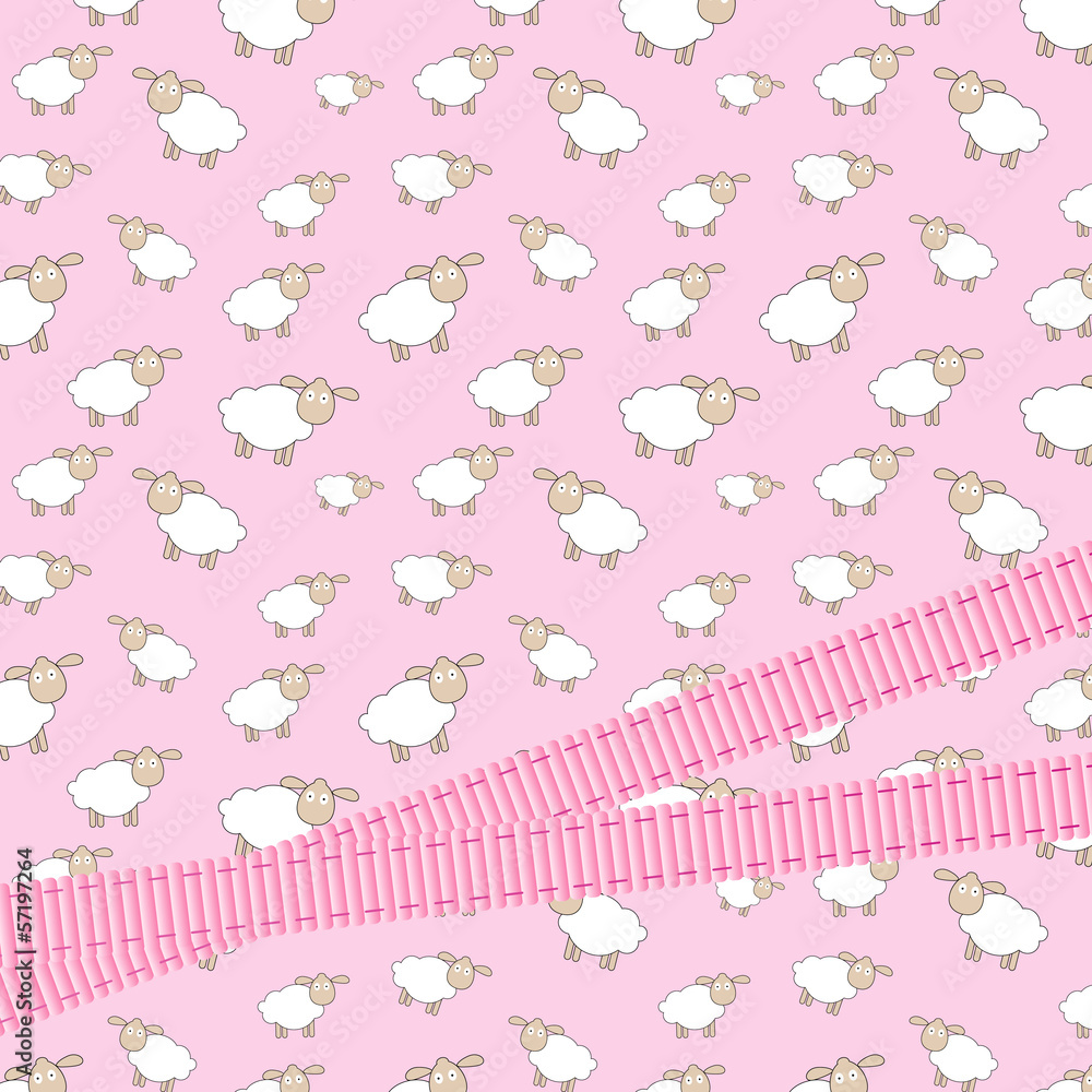 Abstract lamb background with ribbon vector illustration Abstract lamb background with ribbon vector illustration