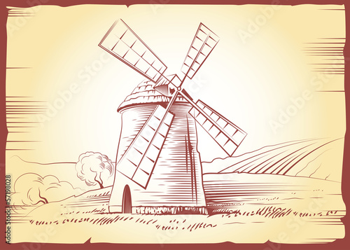 mill on field. For labels, pack